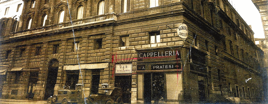 Negozio Ercoli Cornici nel 1936 a Roma